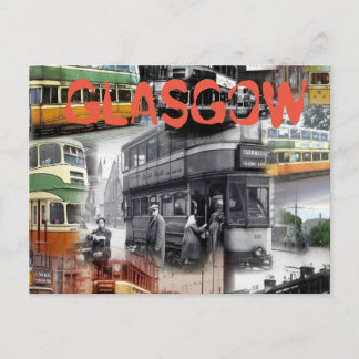 Cartão Postal Glasgow Trams