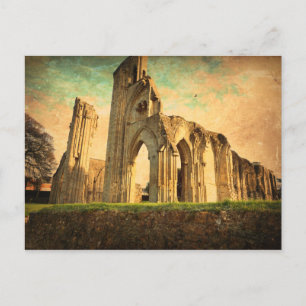 Cartão Postal Glastonbury Abbey