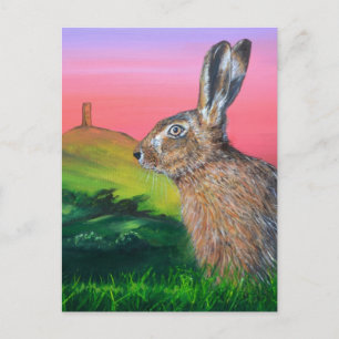 Cartão Postal Glastonbury Hare