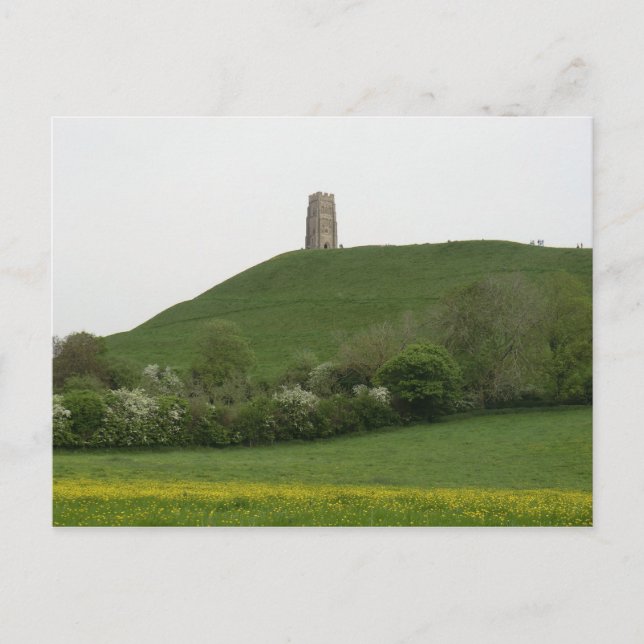 Cartão Postal Glastonbury Tor (Frente)