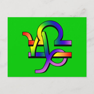 Cartão Postal GLBT Capricorn & Libra