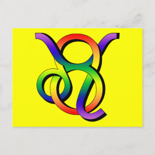 Cartão Postal GLBT Leão & Touro