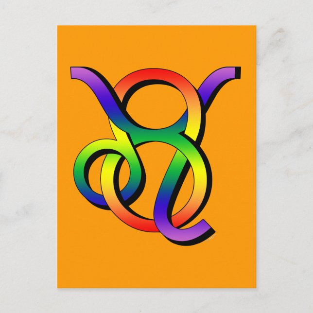 Cartão Postal GLBT Leo & Taurus (Frente)