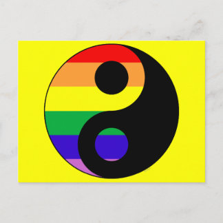 Cartão Postal GLBT YinYang