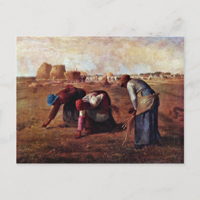 Cartão Postal Gleaners By Millet (Melhor Qualidade) (Frente)