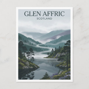 Cartão Postal Glen Affric Cannich Escócia