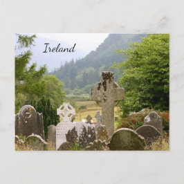 Cartão Postal Glendalough Graveyard Irlanda