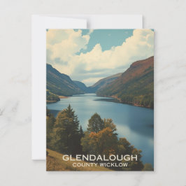 Cartão Postal Glendalough Irlanda