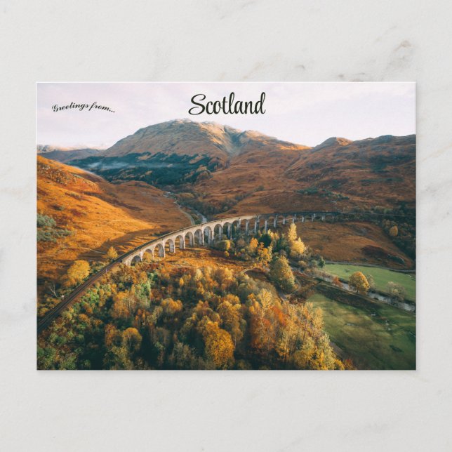 Cartão Postal Glenfinnan Viaduct A830 Rd Glenfinnan Scotland (Frente)