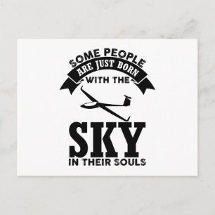 Cartão Postal Glider Sayings Planejar Ideias-Presente-Piloto