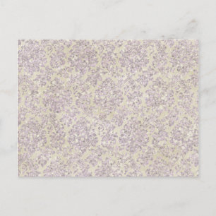 Cartão Postal Glitter creme