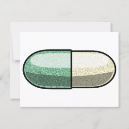Cartão Postal Glitter Fluoxetina