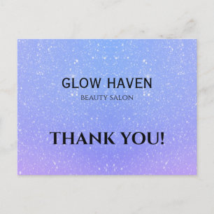 Cartão Postal Glitter Ombre Beauty Salon