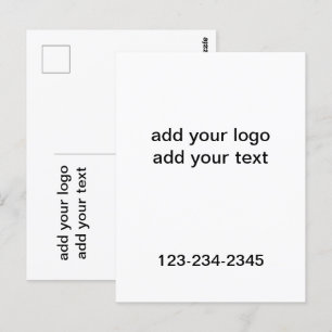 Cartão Postal Glitter verde simples adicione seu número de logot