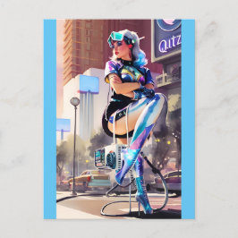 Cartão Postal Glitz, Qitz e Glamor Ken Gage Art