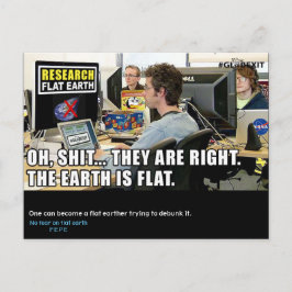 Cartão Postal #GLOBEXIT RFE CARD (Coleção Plana Terra 2017)