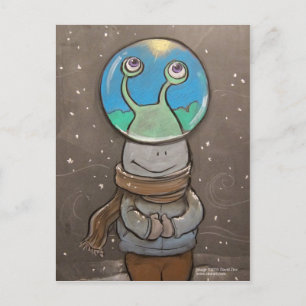 Cartão Postal globo anti-neve de sluggo
