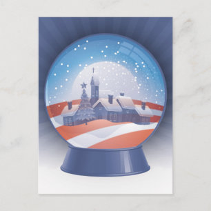 Cartão Postal globo de neve de obama