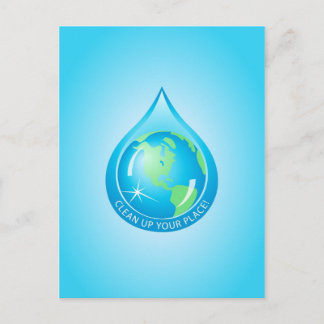 Cartão Postal Globo em Waterdrop