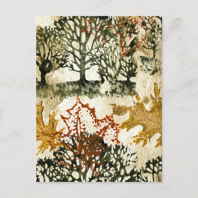 Cartão Postal Glória do outono (Frente)