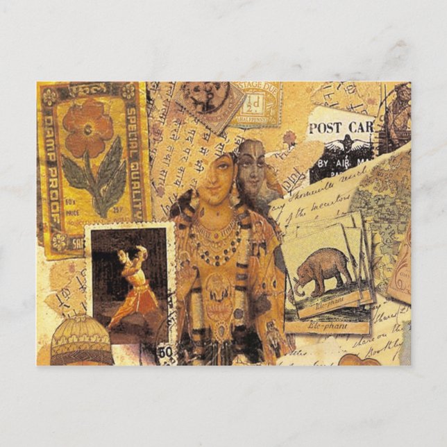Cartão Postal Glórias indianas (Frente)