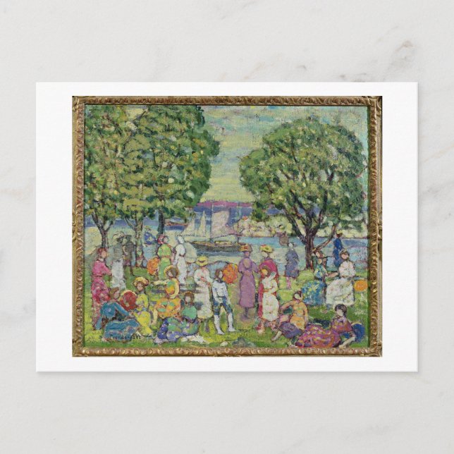 Cartão Postal Gloucester Harbor (petróleo na canvas) (Frente)