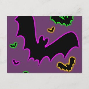 Cartão Postal Glow Bats de Vampiro