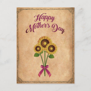 Cartão Postal Glücklicher Muttertag Vintage