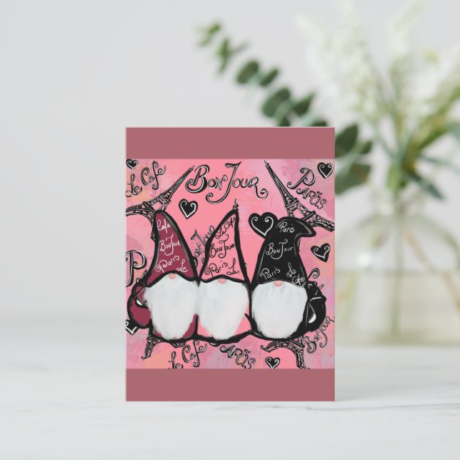 CARTÃO POSTAL GNOME (Em pé/Frente)