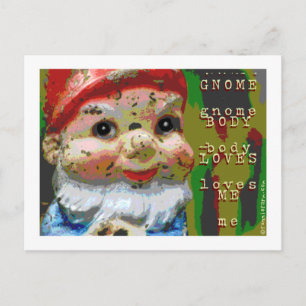 Cartão Postal Gnome Body Me ama