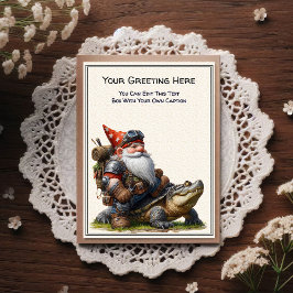 Cartão Postal Gnome de Qualquer Ocasiao e Livro de Histórias do 
