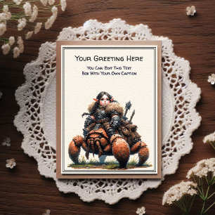 Cartão Postal Gnome de Qualquer Ocasião e Livro de Histórias do