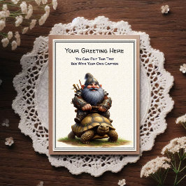 Cartão Postal Gnome de Qualquer Ocasiao e Livro de Histórias do 
