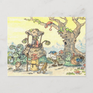 Cartão Postal gnome parade postcard