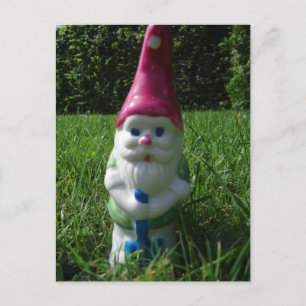 Cartão postal "Gnomo de jardim"