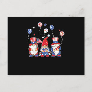 Cartão Postal Gnomo Independência Dia 4 De Julho