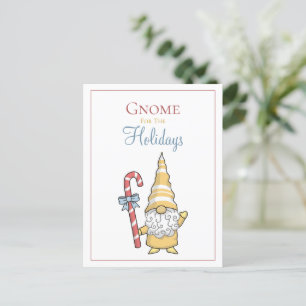 Cartão Postal Gnomo Para O Natal De Férias
