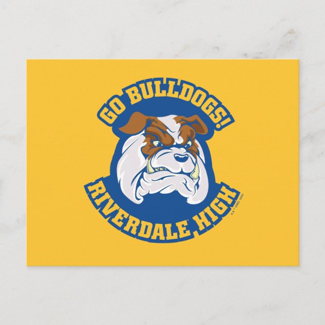 Cartão Postal Go Buldog - Riverdale High (Frente)