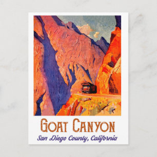 Cartão Postal Goat Canyon, San Diego, Califórnia