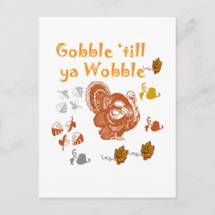 CARTÃO POSTAL GOBBLE ATÉ AO PADRÃO WOBBLE 2