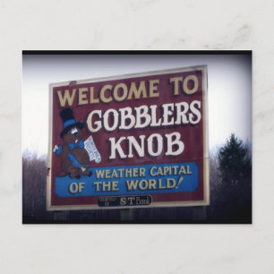 Cartão Postal Gobblers Knob Punxsutawney, Pensilvânia