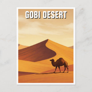 Cartão Postal Gobi Desert Camel Viagem