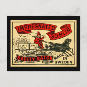 Cartão Postal Goblin está grávida