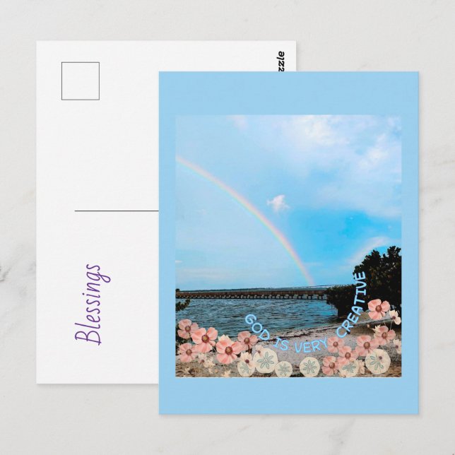 Cartão Postal God is very creative (Frente/Verso)