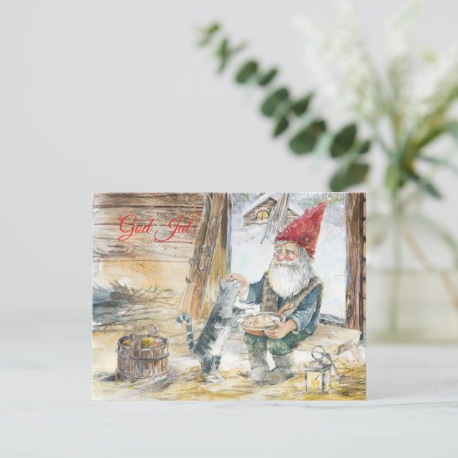 Cartão Postal God Jul (Em pé/Frente)