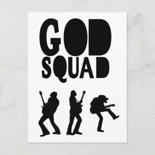 Cartão Postal God Rocks - Christian Rock Gear!