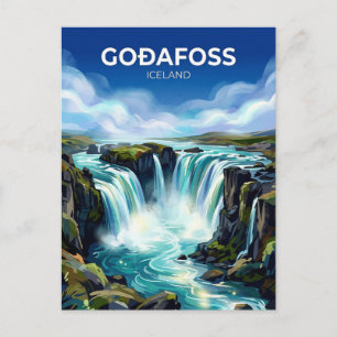 Cartão Postal Goðafoss Islândia