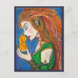Cartão Postal Goddess Brigid