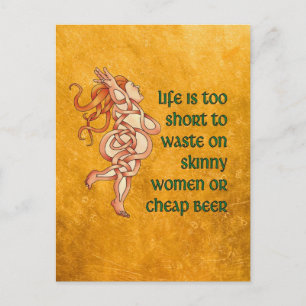 Cartão Postal Goddess Motto