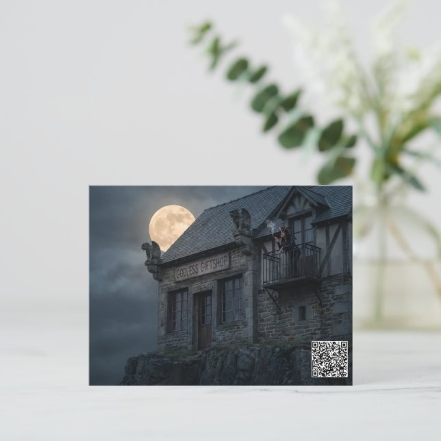 Cartão Postal Godless Giftshop (Em pé/Frente)